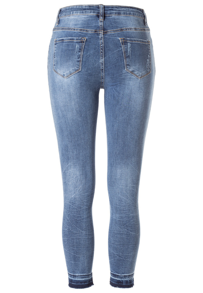 Jeans mit offenem Saum