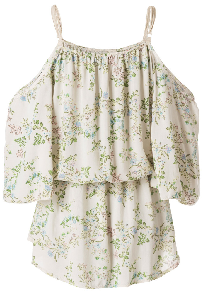 Bluse mit All-over Blumen-Print