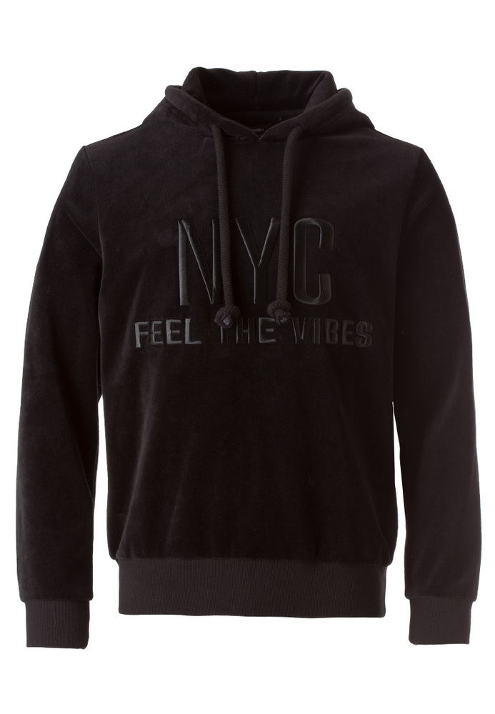 Hoodie aus Nicki-Stoff