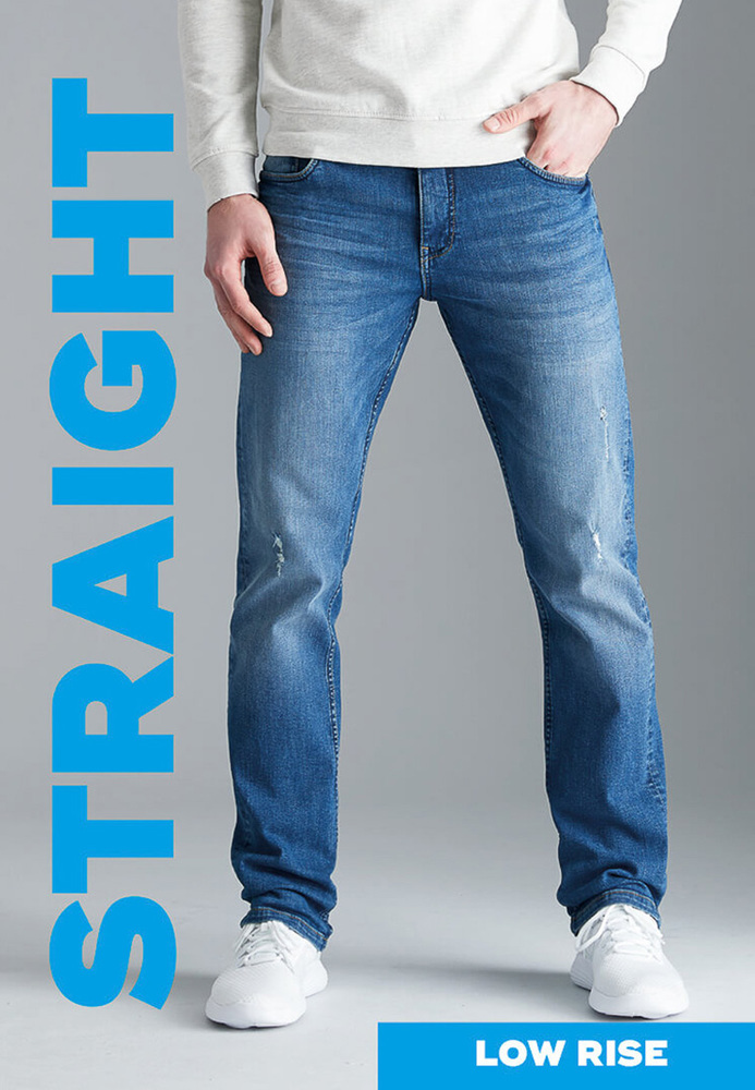 Straight Low Rise Jeans