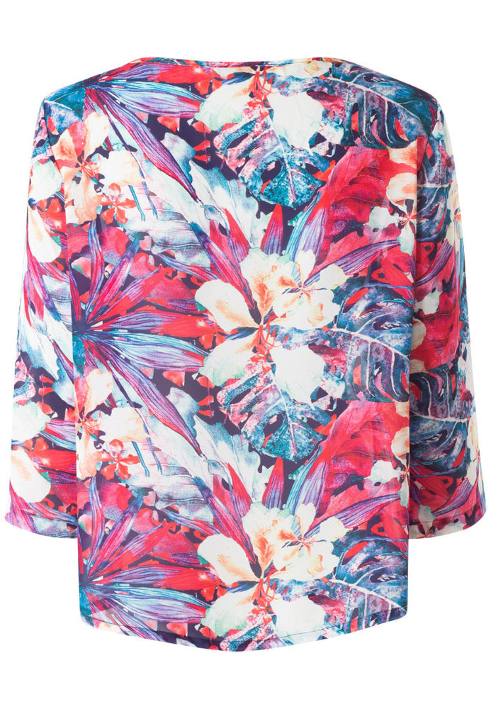 Tunika mit All-Over Blumen-Muster