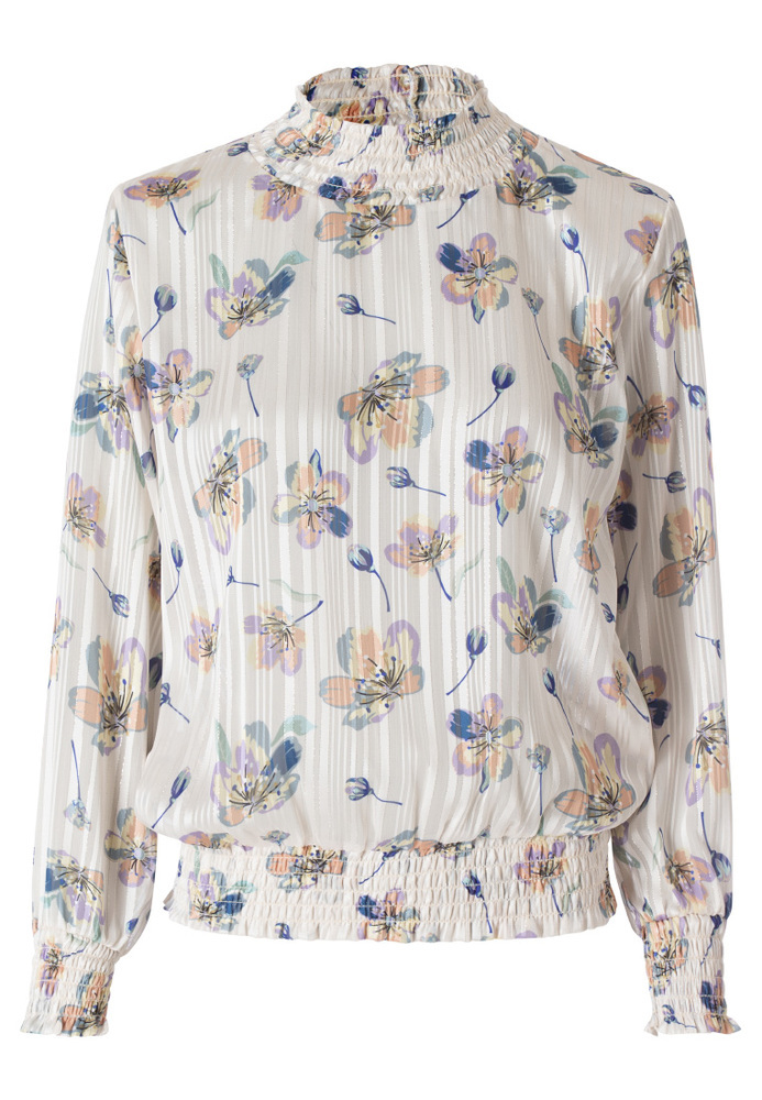 Bluse mit All-Over Blumen-Muster