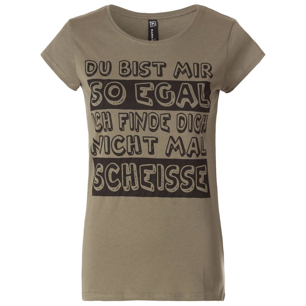 T-Shirt mit Sprüche-Druck