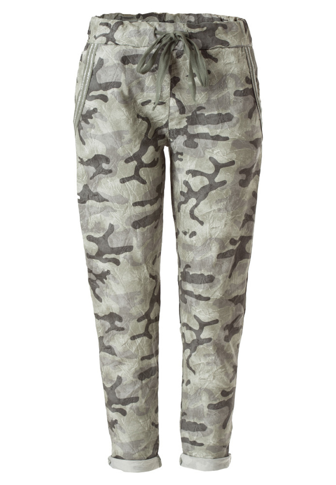 Stoffhose in Camouflage-Optik