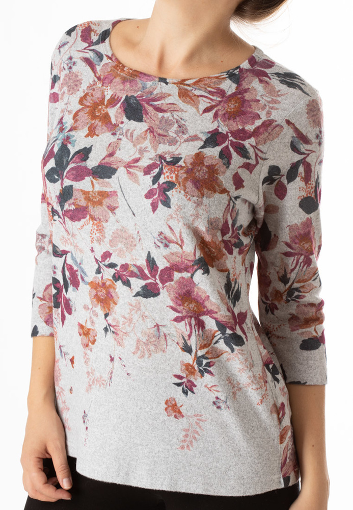 Longsleeve mit Blumen-Print