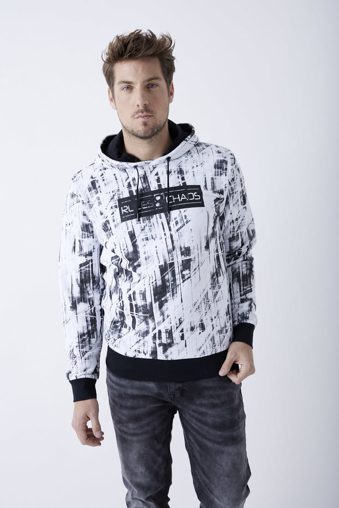 Hoodie mit All-Over-Muster