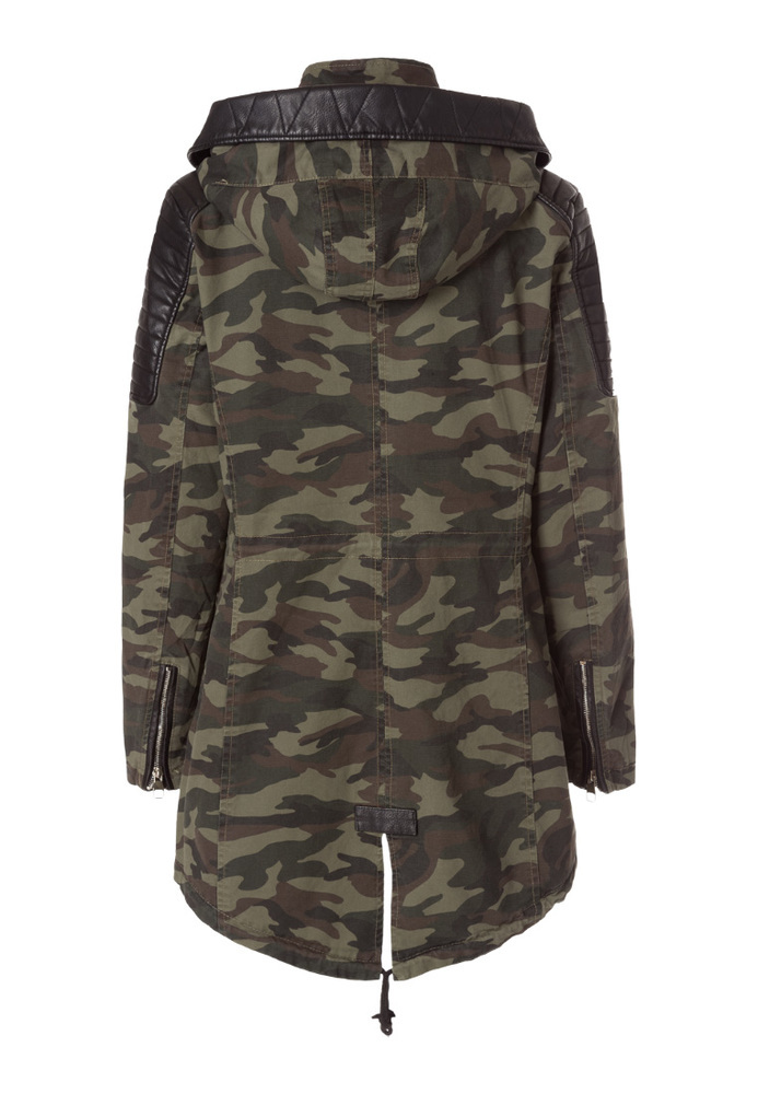 Parka mit Camouflage-Muster