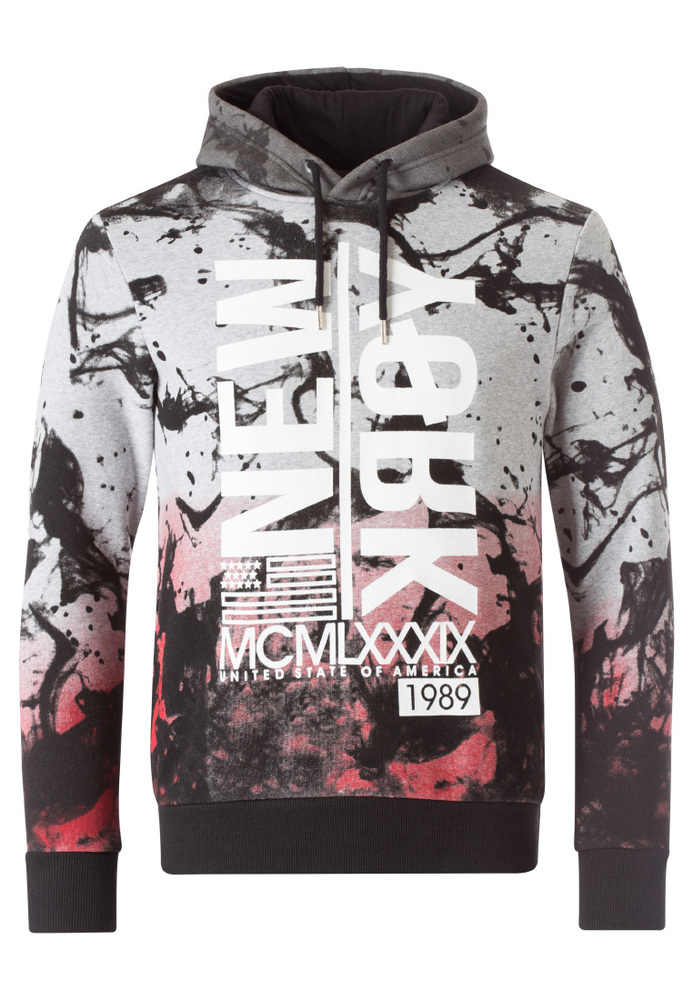 Hoodie mit Schriftzug-Print