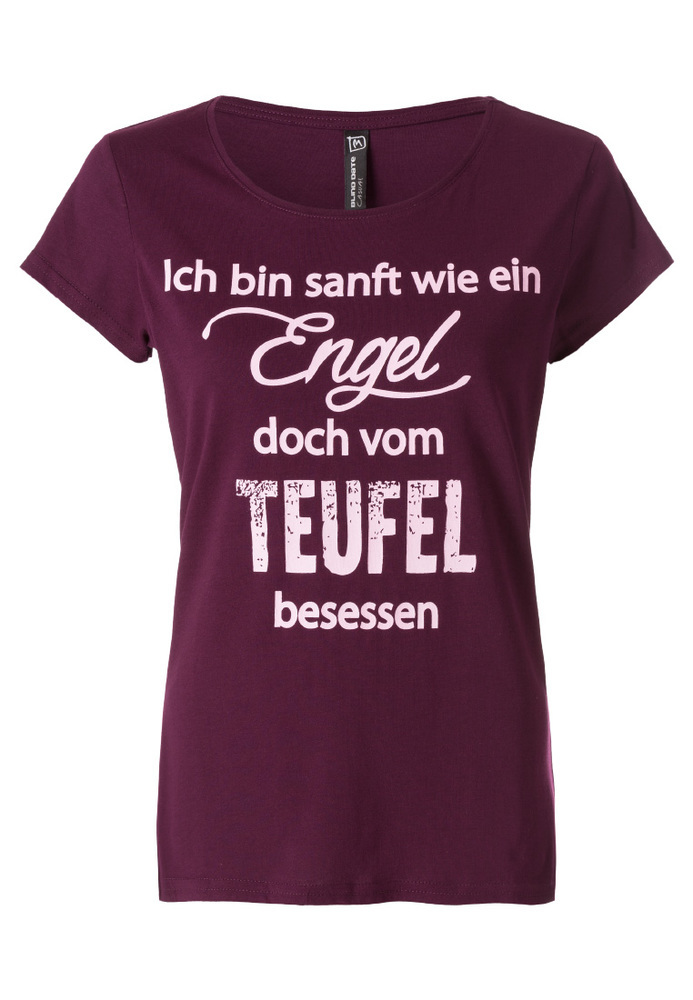 T-Shirt mit Sprüche-Druck