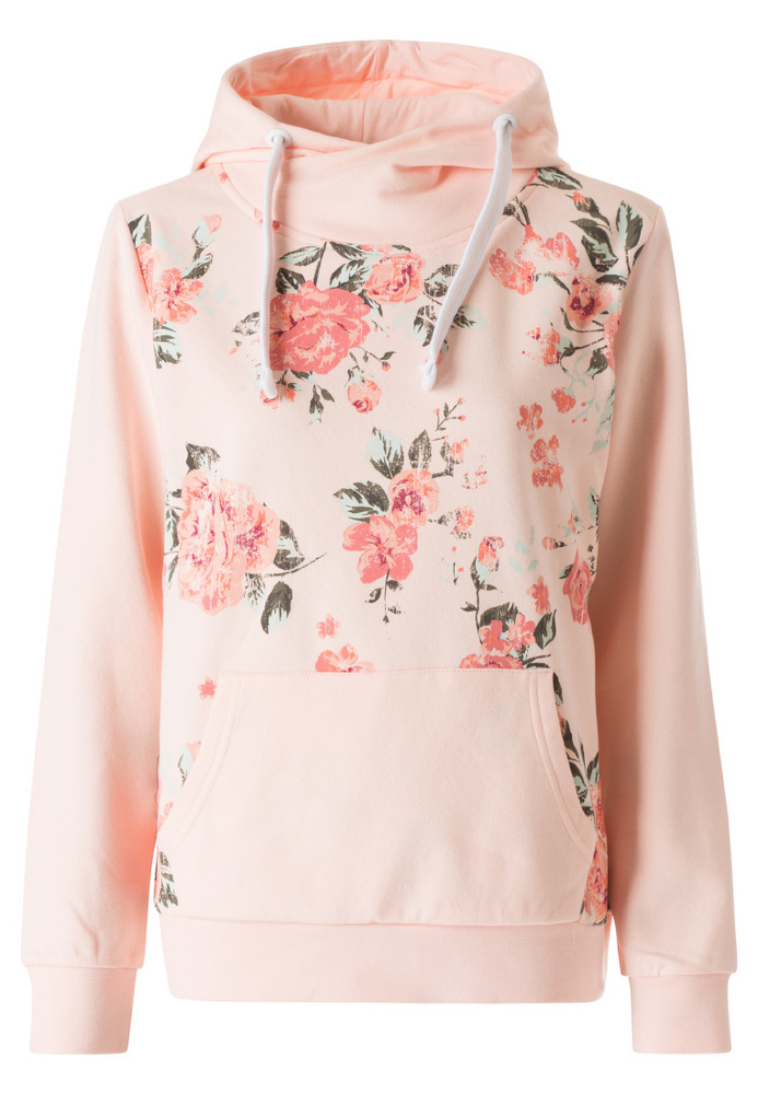 Hoodie mit Blumen-Muster