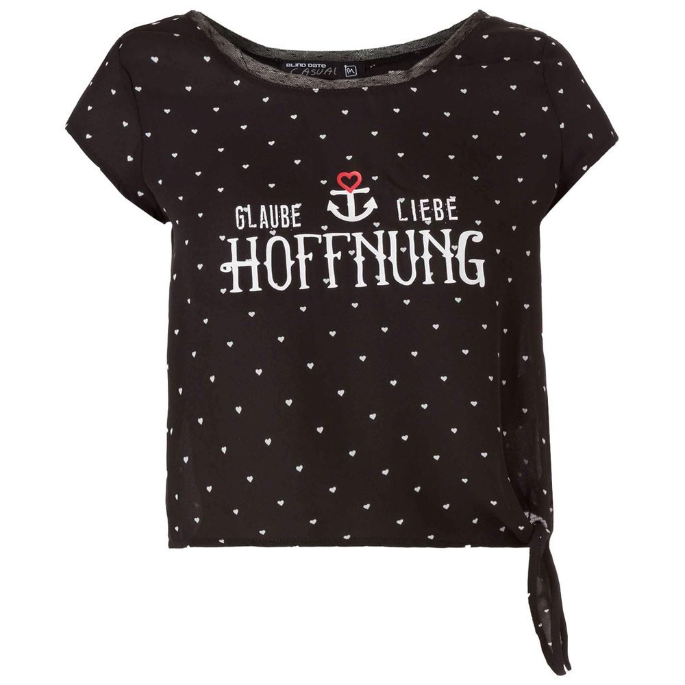 Crop-Shirt mit Print