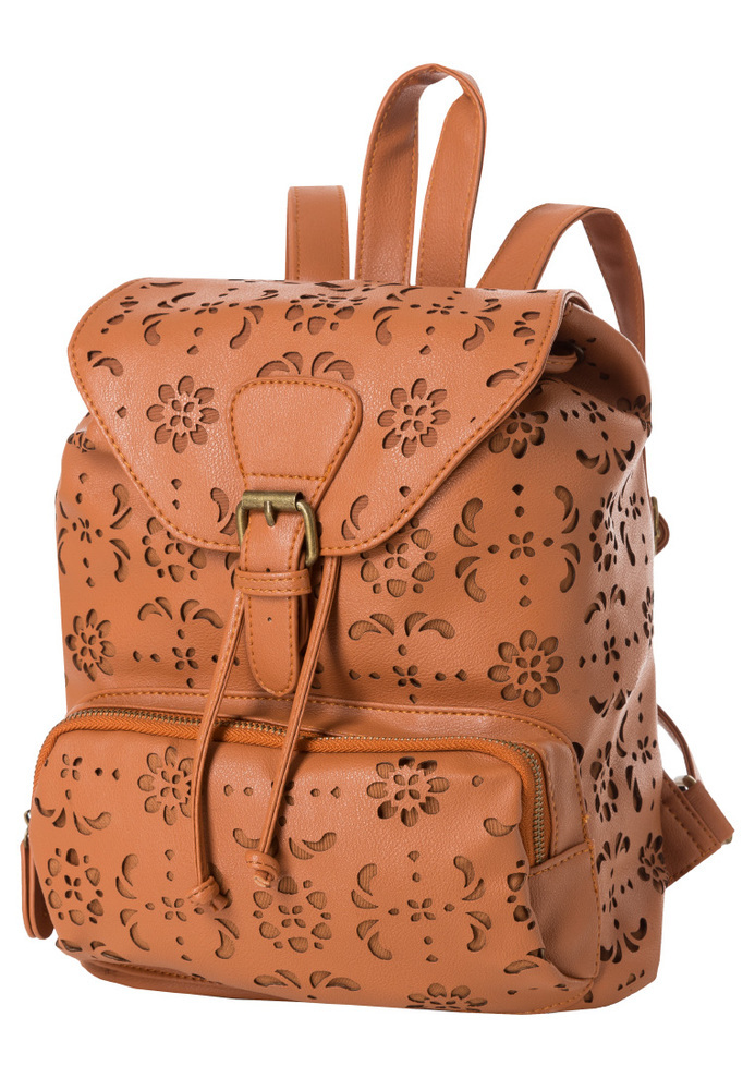 Rucksack mit Blumen-Cut-outs