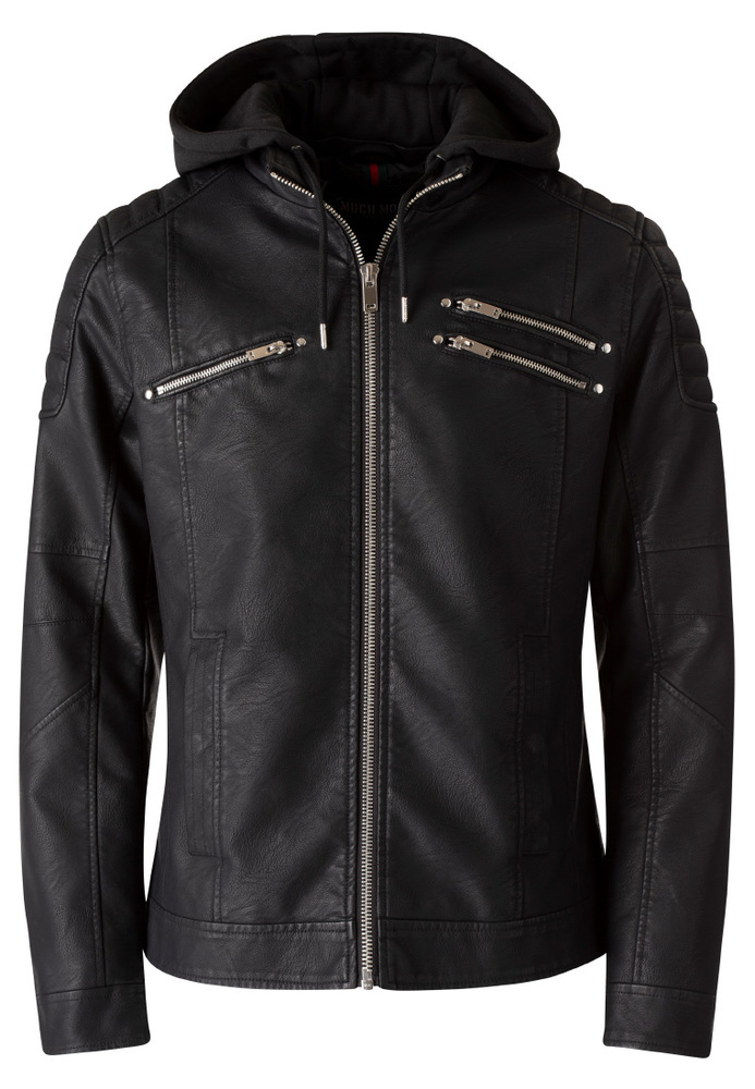 Bikerjacke aus Lederimitat