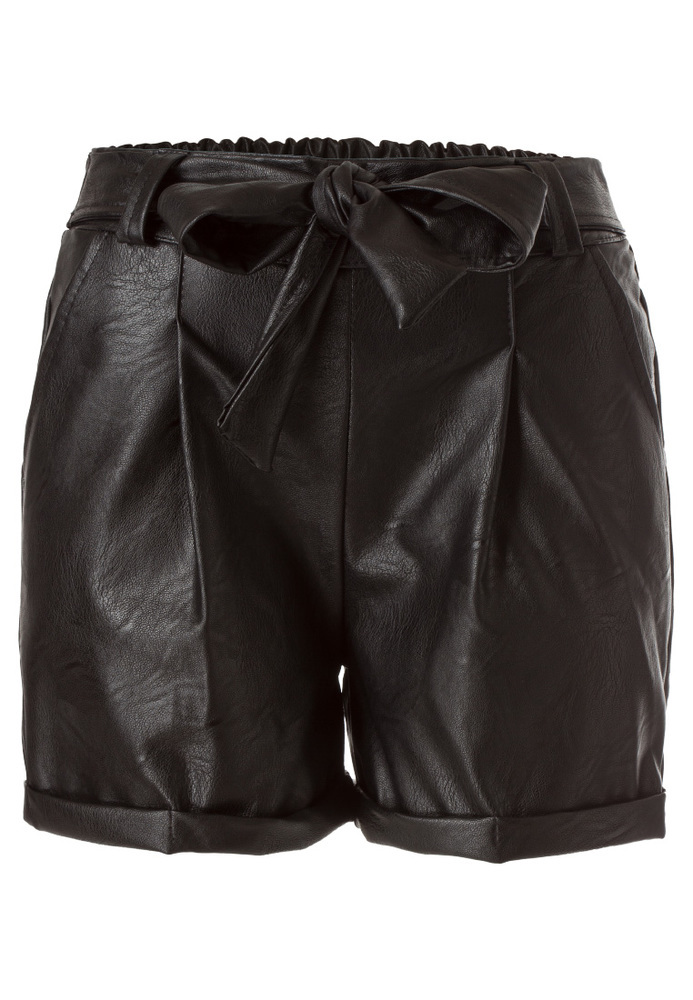 Shorts in Leder-Optik