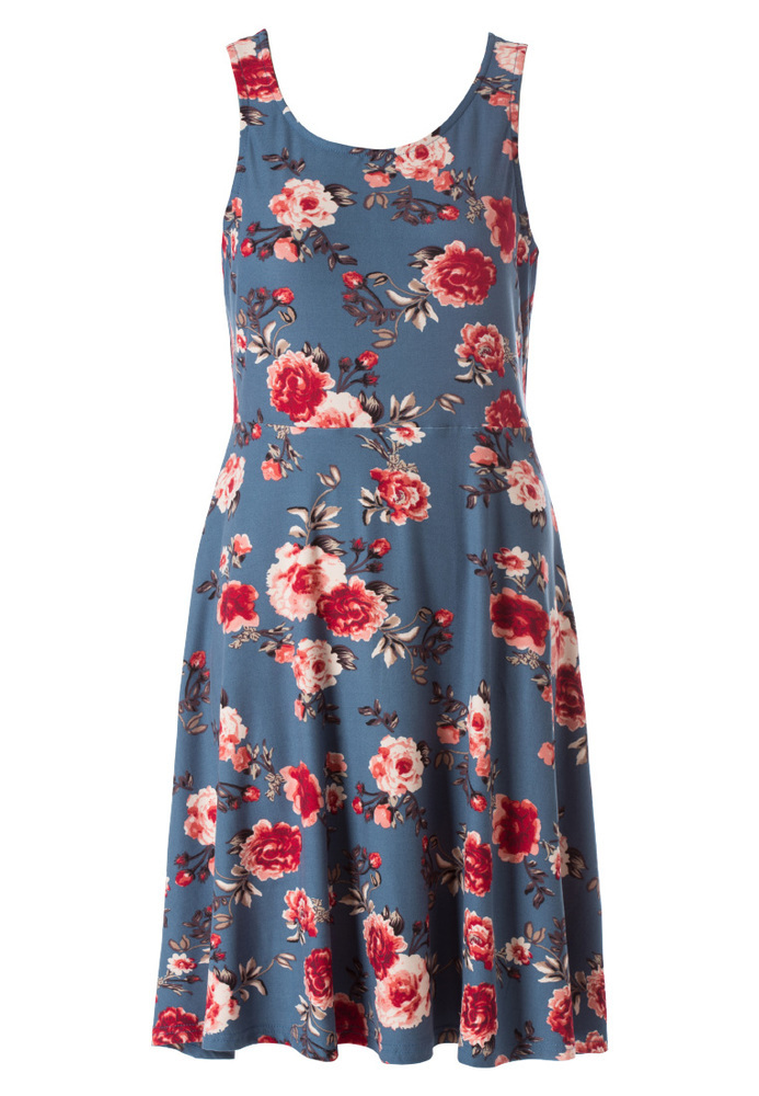 Kleid mit All-Over Blumen-Print