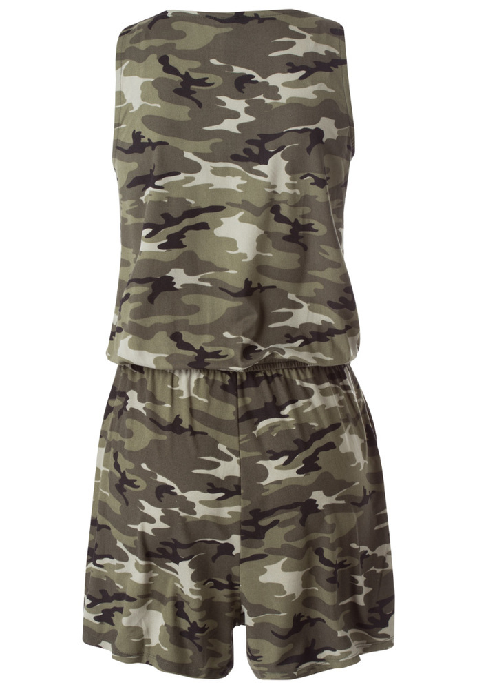 Jumpsuit in Camouflage-Optik