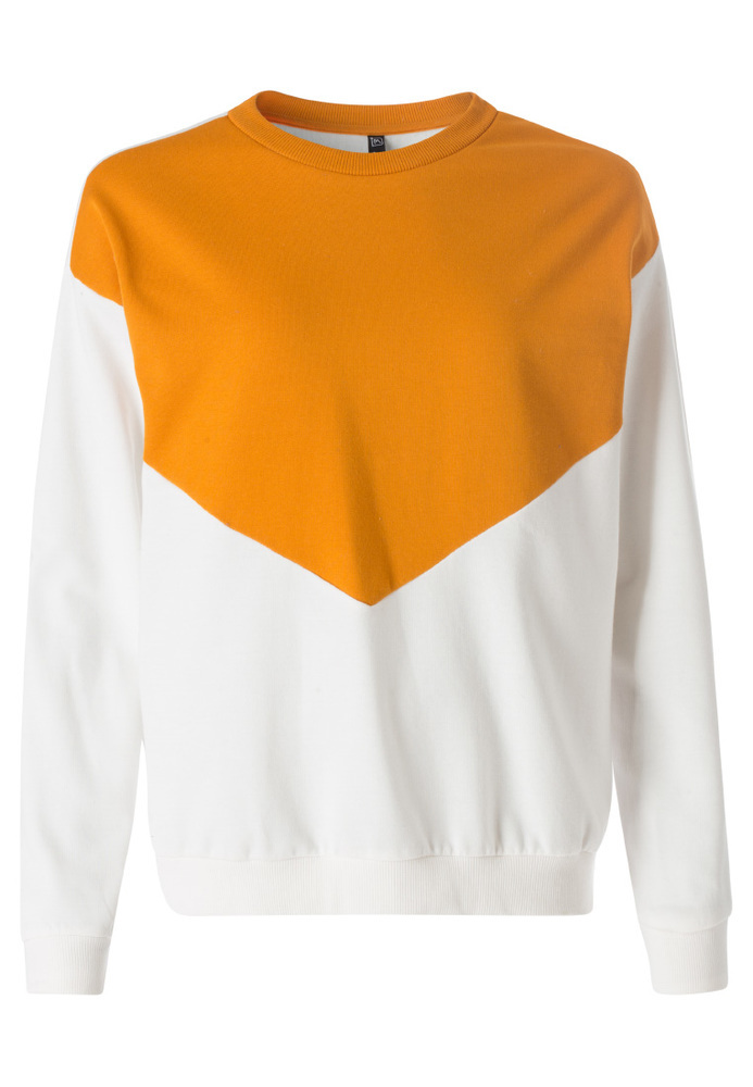 Basic-Sweatshirt im Colour-Blocking-Look