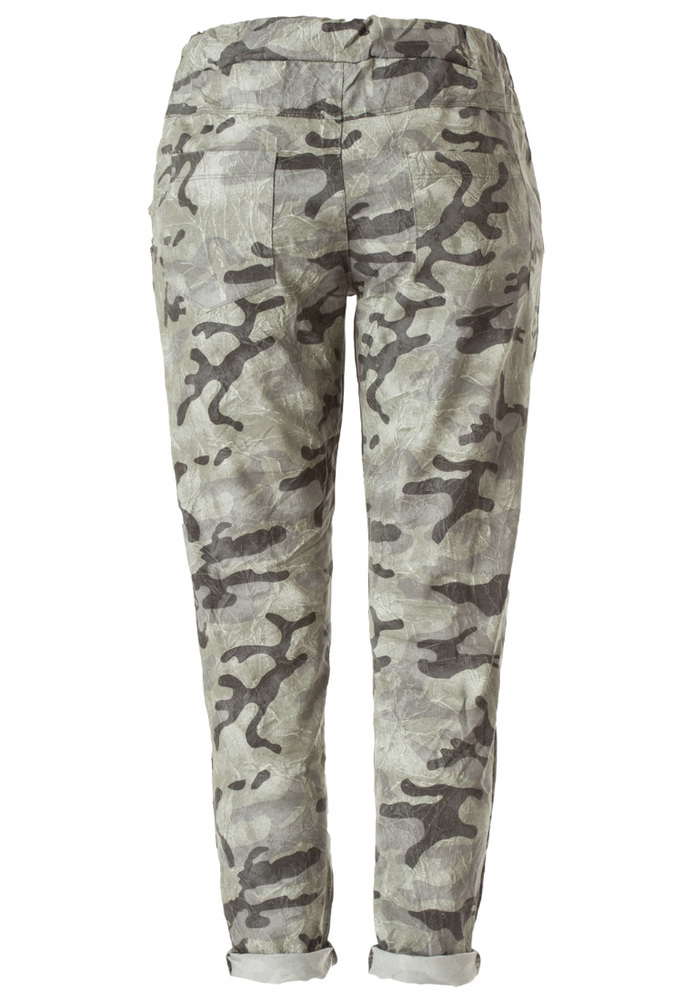 Stoffhose in Camouflage-Optik