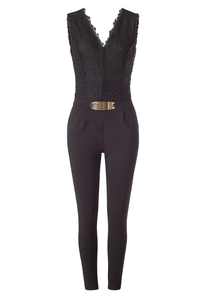 Jumpsuit mit Spitze