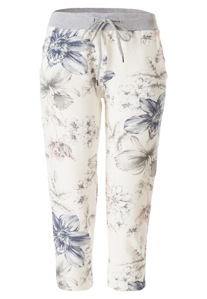 Caprihose mit All-Over Blumen-Muster