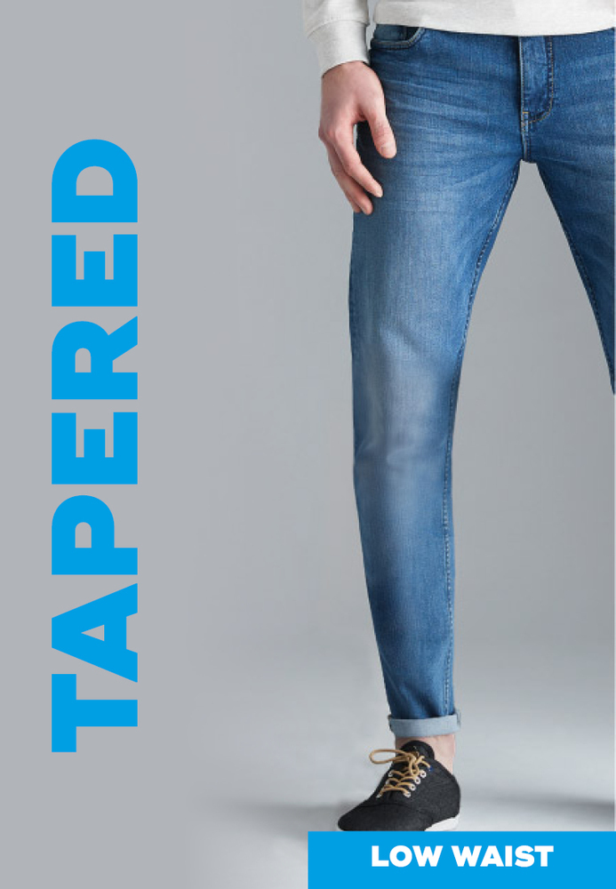 Tapered Low Waist Jeans