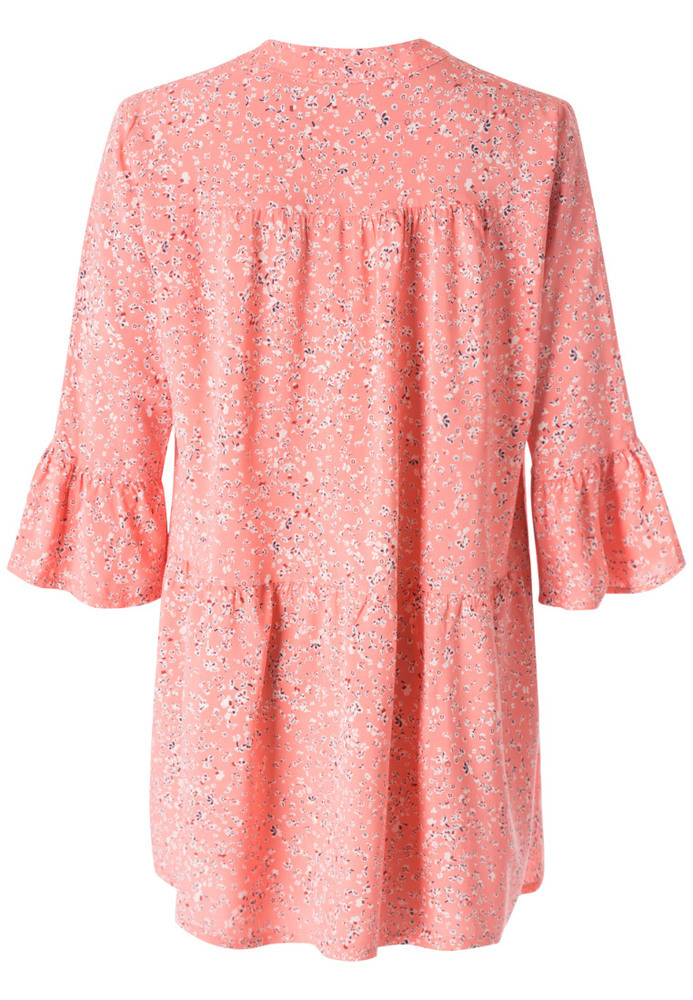 Bluse mit All-Over Blumen-Print