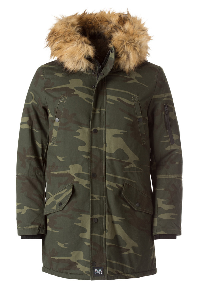 Kapuzenjacke in Camouflage-Optik