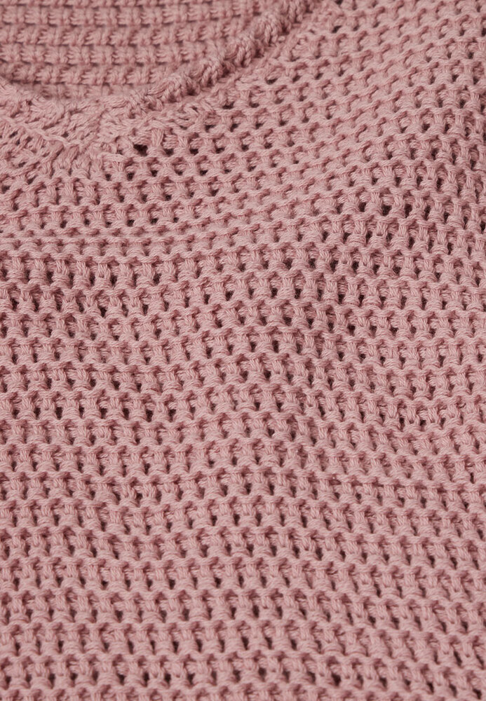 Strickpulli mit Netzmuster