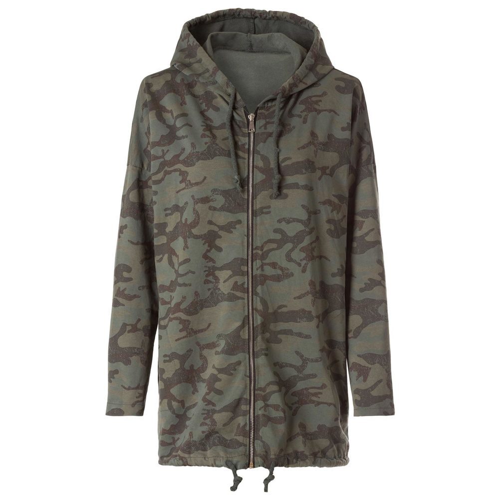 Kapuzenjacke mit Camouflage-Muster